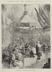 Opening of the Imperial Institute, the Archbishop of Canterbury pronouncing the Benediction